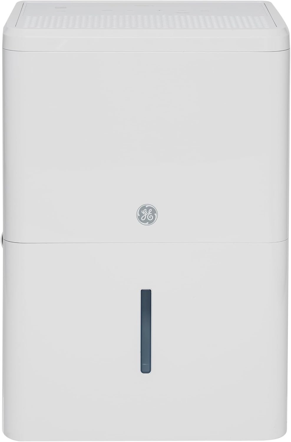 GE Portable Dehumidifier, 50 Pint Daily Output with Built-in Pump and Smart Dry for Wet Spaces Auto or Manual Drainage, Ultra Quiet, Perfect for Basement, Bedroom, Bathrooms, White