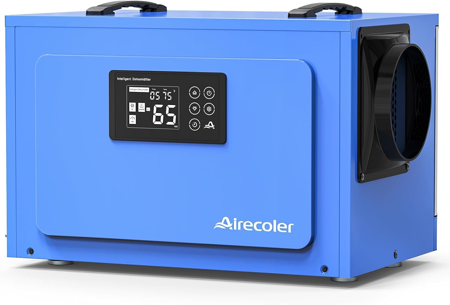 Airecoler 125 Pints Commercial Dehumidifier for Crawl Spaces & Basements with Drain Hose, Industrial Grade Water Damage Restoration for up to 6,000 sq ft, Auto Defrost, Memory Starting