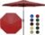 Garvee Patio Umbrella 9 ft, Table Umbrella Outdoor Patio UV Protection with Crank Lift & Push Button Tilt, 8 Sturdy Ribs for Yard, Deck, Pool – Red