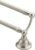 Moen Sage Collection Spot Resist Brushed Nickel 24-Inch Double Bathroom Towel Bar, Wall Mounted Bath Hanger with Two Rods, DN6822BN