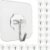 Jwxstore 24 Pack Heavy Duty Self Adhesive Hooks – 33lb Max, Transparent, Waterproof, Sticky Wall Hooks for Keys, Bathroom, Shower, Outdoor, Kitchen, Door, Home Improvement, Utility