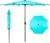 Abba Patio 9FT Lyon Outdoor Patio Umbrella Outdoor Table Umbrella with Push Button Tilt and Crank Market Umbrella 8 Sturdy Ribs UV Protection Waterproof for Garden Deck Backyard Pool, Turquoise