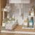 ADRIMER Under Sink Organizer 2 Packs, Pull Out Kitchen Sink Organizer, 2 Tier Slide Out Kitchen Organizers and Storage Bathroom Under Cabinet Storage Shelf, Transparent & White