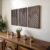 qmmp Modern Wooden Wall Sculptures – Set of 3 – Home Decor Accent – Large Wall Art for Living Room, Bedroom, Office – Easy Installation (Walnut, Medium – Mountain and Sun)
