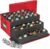 HOLDN’ STORAGE Christmas Ornament Storage Box with Dividers, Holds 72 Ornaments (3 Inch), Large Ball Storage Container with 3 Removable Trays, Durable and Portable – Red