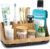 Bathroom Organizers and Storage – Detachable 7 Slots Kids Electric Toothbrush and Toothpaste Holde Drainage for Bathroom Accessories Organization Counter Vanity Storage