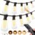 Outdoor String LED Patio Lights – 100Ft 30M Outside Waterproof Light with Remote Dimmable ST38 Shatterproof Bulb Connectable Hanging Outdoor Electric Lighting for Backyard Yard Gazebo Porch Party