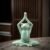 OwMell Ceramic Zen Frog Decor, Ceramic Yoga Pose Meditation Frog Staute for Home Zen Decoration – Namaste