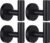 Towel Hooks Bathroom Coat Robe Wall Hook Heavy Duty Door Hanger Towel Robe Clothes Cabinet Closet Sponges Rack for Bathroom Bedroom Kitchen Hotel Pool 4 Packs Black(Drilling Installation)