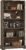 TVU 5-Tier Solid Wood Book Shelf, Floor Standing Bookcase, 65″ H × 31.5″ W × 11.8″ D Bookshelf, Farmhouse Style Book Case with Arched Base, Suitable for Living Room, Study, Office, Rustic Brown
