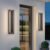 tewei 23.6 Inch Modern Outdoor Wall Sconce, Long Black LED Exterior Lighting Fixtures, Modern Large Outdoor Front Porch Lights Outside Wall Mount Lights for House, Warm White 3000K, 2 Pack