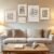 Framed Matisse Abstract Neutral Wall Art, 5 Piece Large Beige Canvas Prints Set, Modern Minimalist Geometric Botanical Paintings for Living Room, Bedroom, Hallway, Home Office, Guest Room