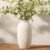 Ceramic Flower Vase, 12.5″ Large Rustic Farmhouse Vases Home Decor Tall Pottery Decorative Pampas Vase for Table Living Room Entryway Mantel Bookshelf Bedroom Bathroom Kitchen-White