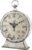 Stonebriar Large 12 Inch Decorative Battery Operated Table Top Clock with Roman Numerals and Antique Finish, 12″, Worn White
