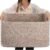 OIAHOMY 75L Large Woven Cotton Rope Storage Basket with Handle for Organizing Blanket and Toys for Living Room, Nursery, Brown Variegated 22”x17”x12”