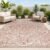 JONATHAN Y Boho Medallion Indoor Outdoor Area Rug 8X10 Red/Taupe, Estrella Textured Weave for Backyard, Patio, Porch, Easy-Cleaning, High Traffic, Pet-Friendly, Non-Shedding (SMB105A-8)